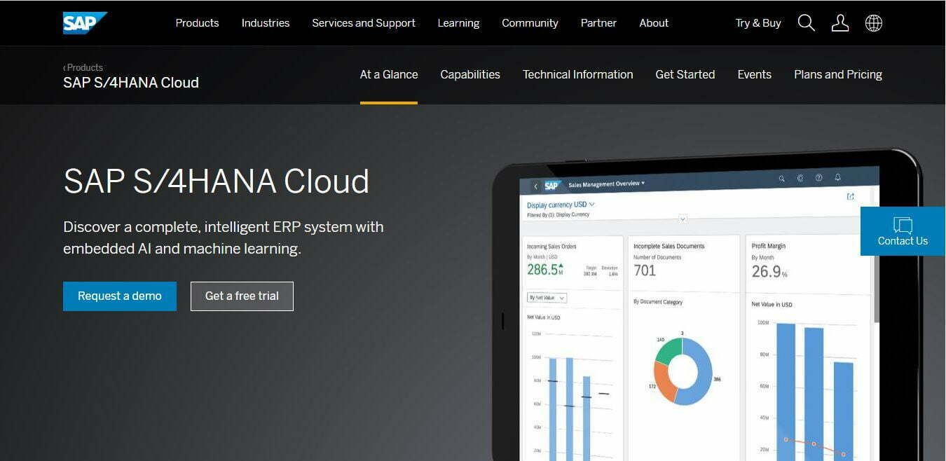 SAP S/4 HANA SaaS ERP Best SaaS ERP Software Solutions