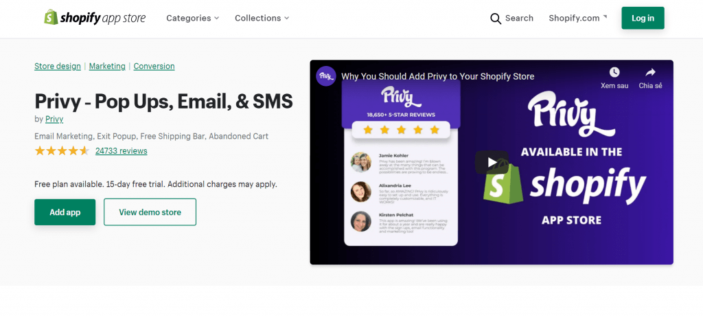 Privy ‑ Pop Ups, Email, & SMS