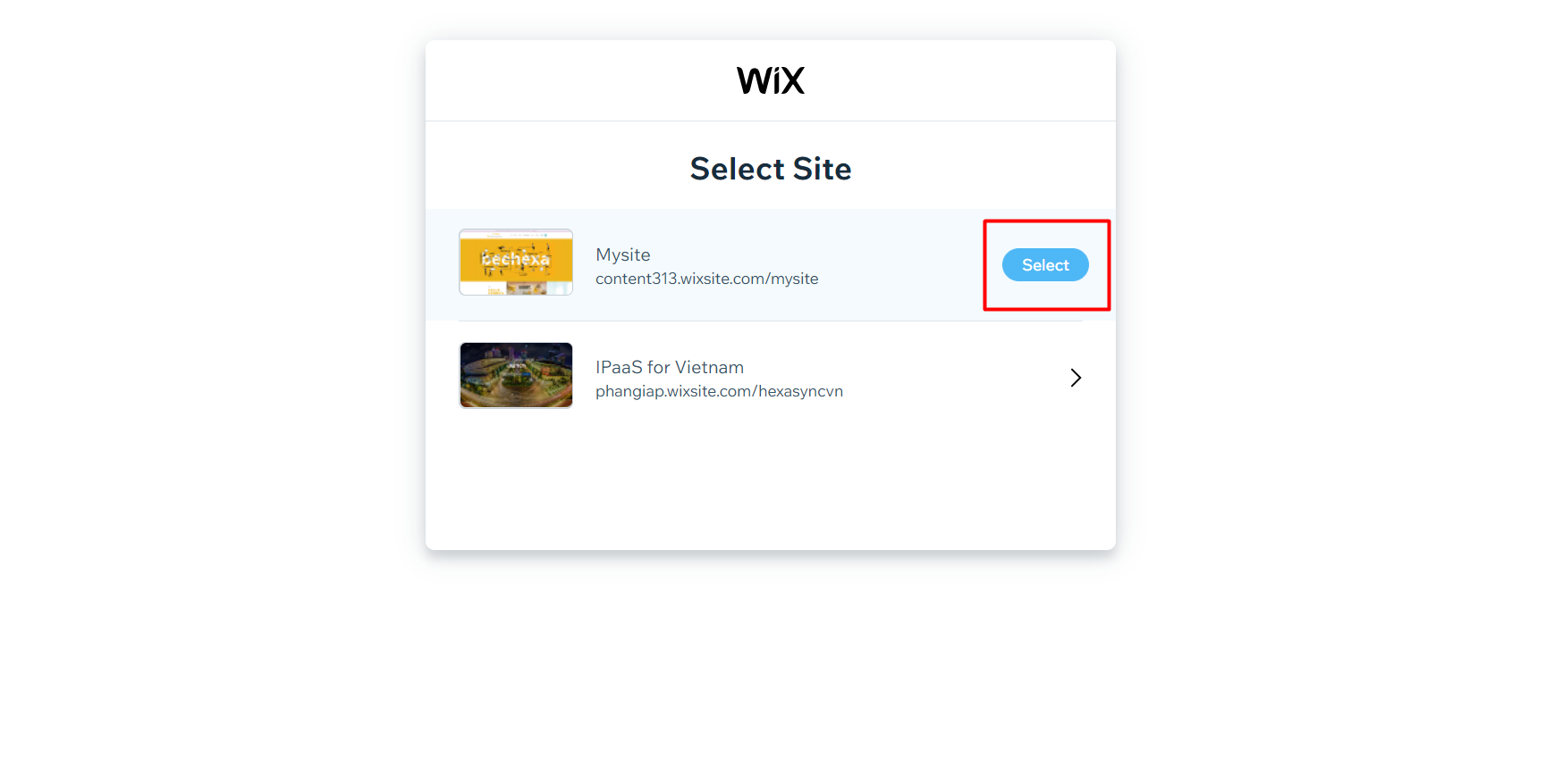 an access token in wix